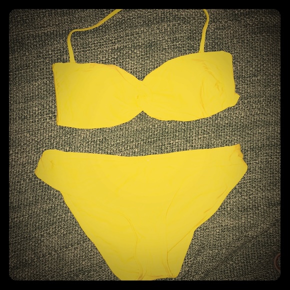 lemon yellow bikini